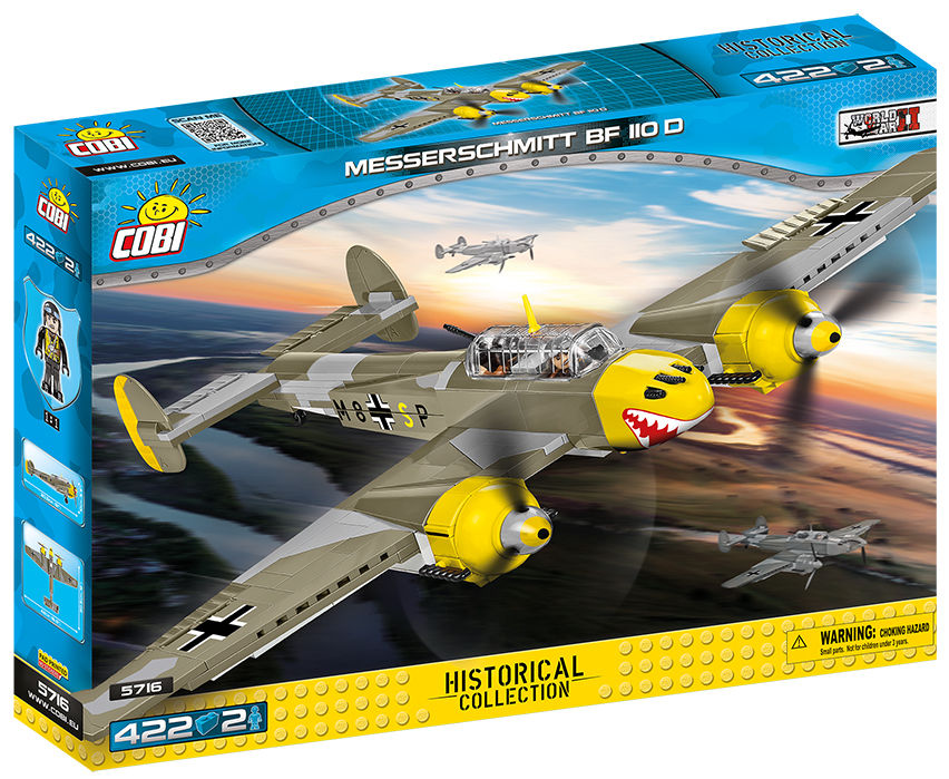 KLOCKI COBI HC WWII 5716 SAMOLOT MESSERSCHMITT BF 110D 422KL